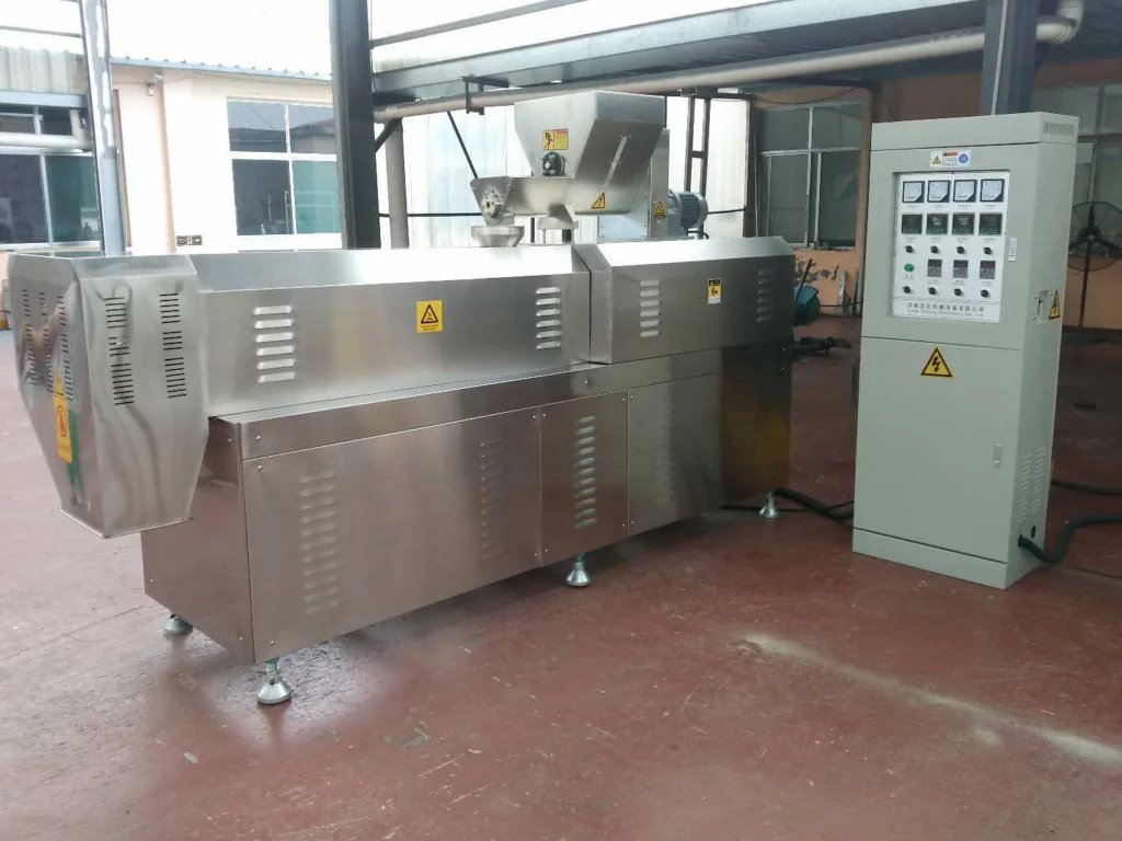 soya proteins nuggets extruder