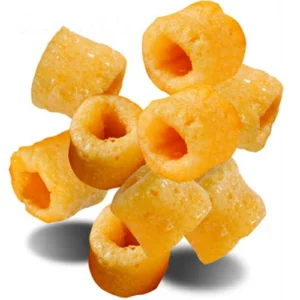 Masala fried ring fryums pellet snacks machine line